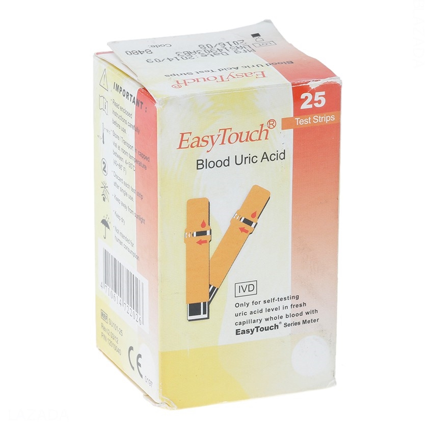 Que thử Acid Uric (Gout) cho máy đo  Easy Touch GCU ET322 (25 que)