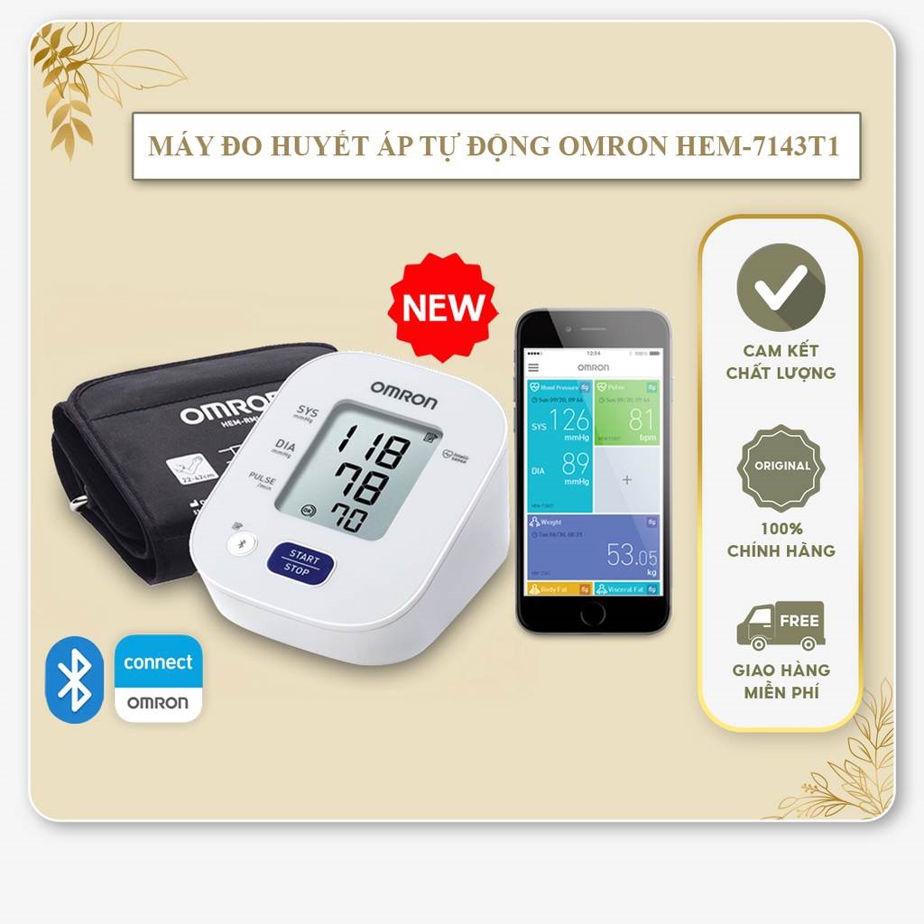 Máy đo huyết áp tự động Omron HEM-7143T1