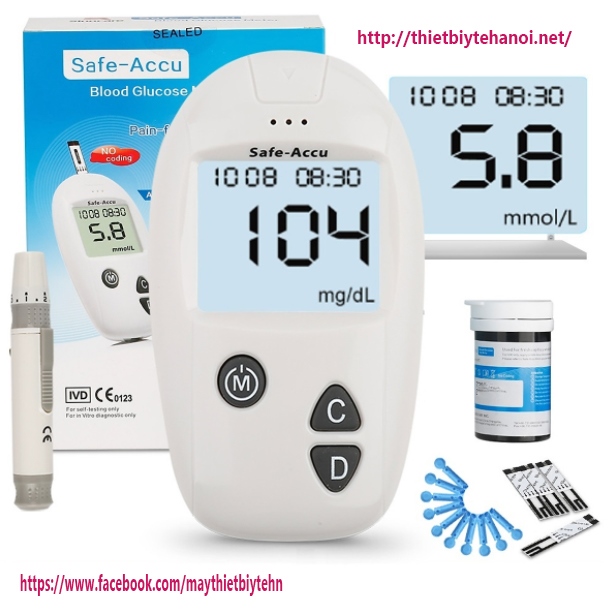  MÁY ĐO ĐƯỜNG HUYẾT SAFE-ACCU SINOCARE