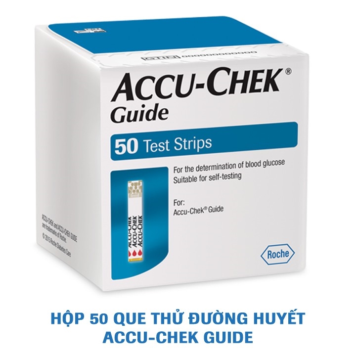 Que thử đường huyết ACCU CHECK GUIDE,50 que