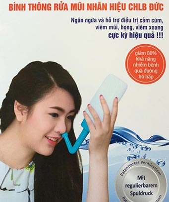 Bình rửa mũi emcur đức