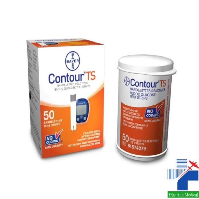 Que thử đường huyết Contour TS 50 que