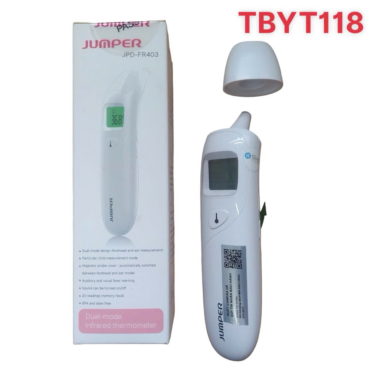 Nhiệt kế Hồng ngoại Jumper FR-403 và FR-300