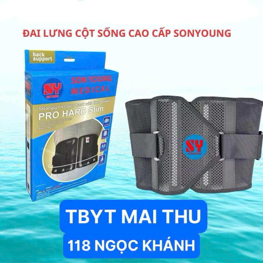 Đai Lưng Cột Sống, Thắt Lưng Cao Cấp SON YOUNG Thoáng Mát Chống Đau Lưng, Hỗ Trợ Thoát Vị Đĩa Đệm,Vôi Hóa